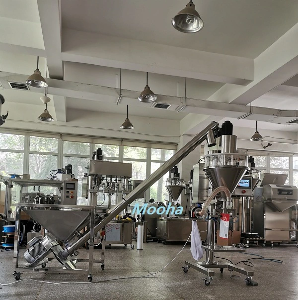 Semi Automatic Dry Protein Milk Spices Washing Powder Premade Pouch Bag Filling Machine with Foot Pedal