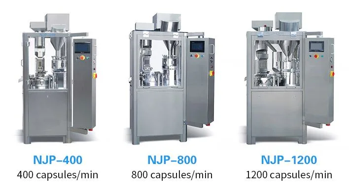 Njp Series High Speed Pharmaceutical Powder Pellets Hard Gelatin Lab Factory Machinery Automatic Coffee Capsule Filling Sealing Machine