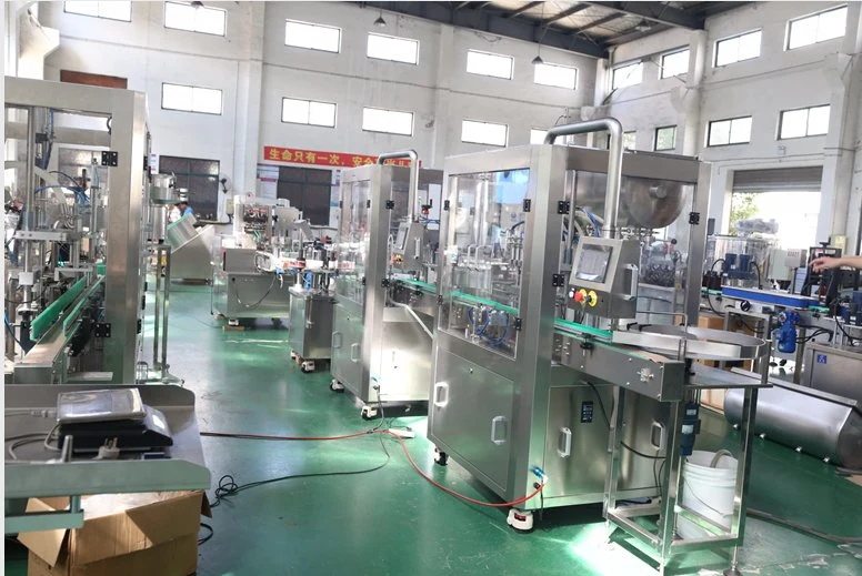 Automatic 4/6/8 Heads Piston Pump Filling Machine for Food/Cosmetic/Beverage /Oil/Cream / Soap Liquid Paste Product Packing Machinery Machine Bottling Line