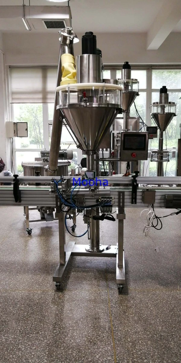Semi Automatic Dry Protein Milk Spices Washing Powder Premade Pouch Bag Filling Machine with Foot Pedal