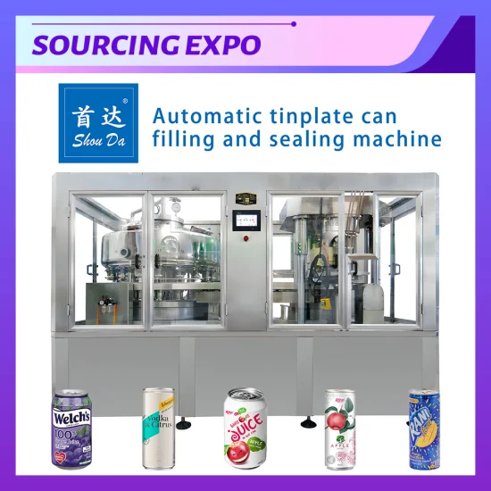 Máquina automática de llenado y sellado de latas para latas de hojalata Alimentos Bebidas Cosméticos Industrial