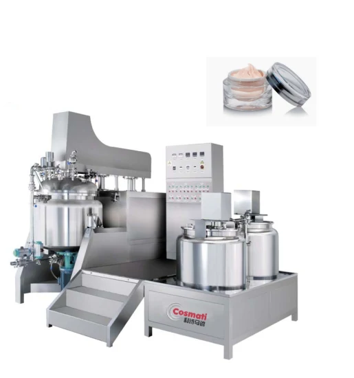 Máquina mezcladora emulsionante de homogeneización al vacío para loción